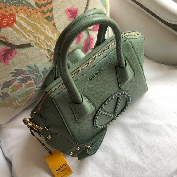 💚 NEW Mario VALENTINO Minimi Rock Dollaro Satchel - Picture 3 of 11